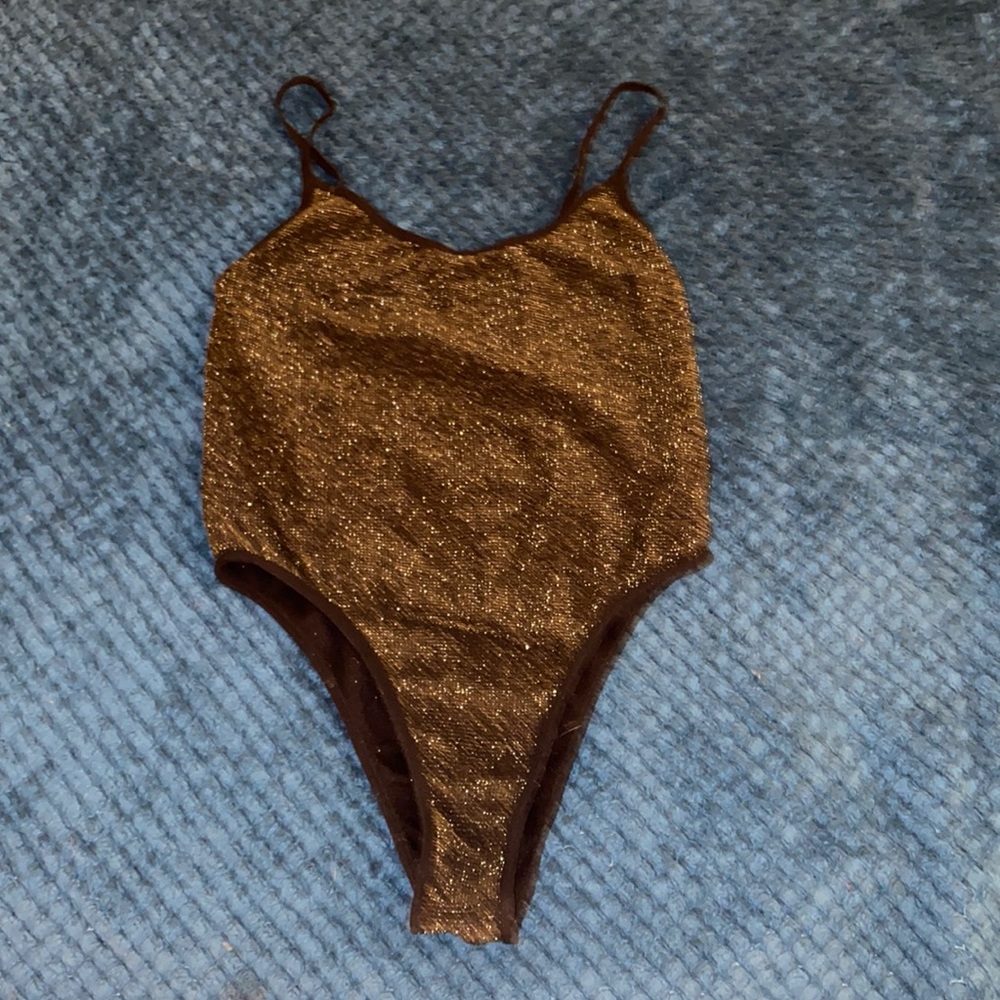 Golden black bodysuit